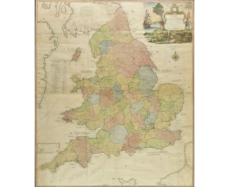 * England &amp; Wales. Kitchin (Thomas), A New Map of England &amp; Wales. Drawn from Several Surveys &amp;c. on a New Projec