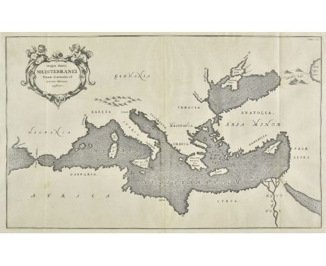Mediterranean Sea, Kircher (Athanasius), Mappa Maris Mediterranei Fluxus Currentes et Naturam motionum explicans, circa 1680,