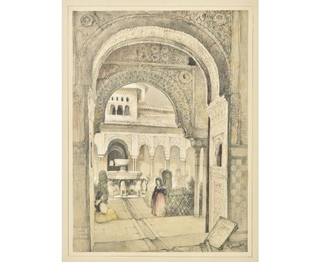 * Lewis (John Frederick). Collection of 11 views from Lewis's Sketches and Drawings of the Alhambra, [1835], hand-coloured ti