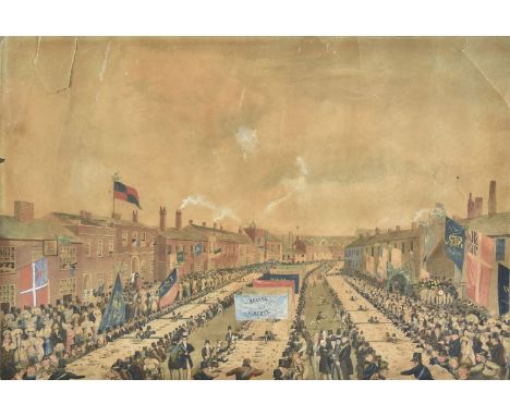 * Bournemouth Election 1832. A panoramic view of the celebration of the election victory of George William Tapps at Christchu