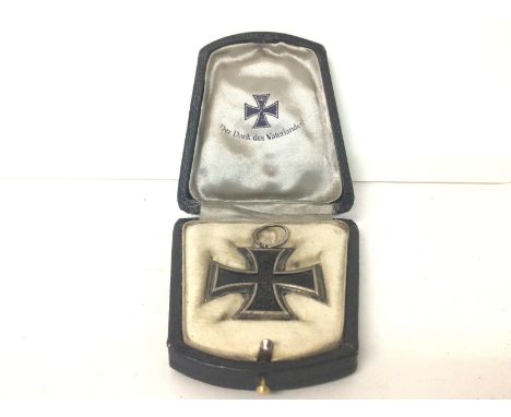 WW1 German Iron Cross 2nd Class in Case. Ring stamped "K.O" for K�niglich Muenzamt Orden.