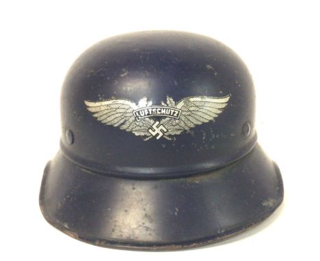 German Nazi Luftschutz gladiator helmet. Cat C postage