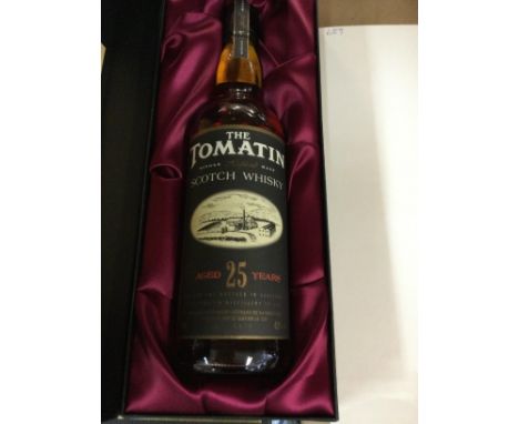 Two cased Limited Edition Tomatin 25 years scotch whiskey.