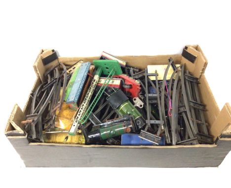 A collection of vintage Hornby tinplate railway sets
