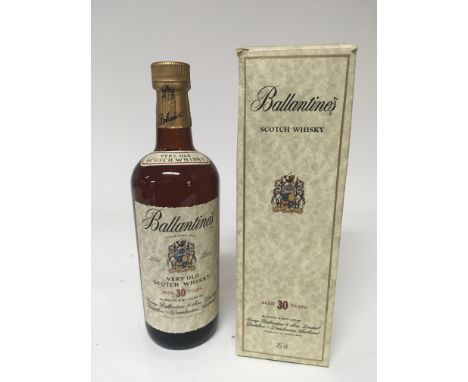 A bottle of Ballantines 30 year old Scotch Whisky 75cl.