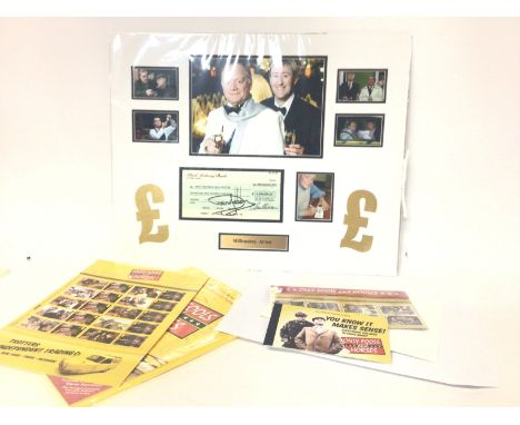 Only fools and horses signed by David Jason bank cheque prop &amp; Royal Mail Collectables in including stamps etc. cat c pos