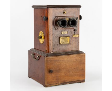 An Exceptional Antique Stereoscope, 'Le Taxiphote - Stéréo-Classeur', France, circa 1900.Stereoscope 'Le Taxiphote - Stéréo-C