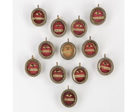 Twelve sealed theca with relics for Twelve Apostles.- Saint Andrea, Ap., Saint Andrew, Apostle.- Saint Philippi, Ap., Saint P