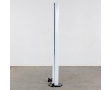 Gianfranco Frattini (1926-2004) Megaron Floor Lamp, for Artemide, Italy. 1979Stainless steel and enamelled aluminium.Design b
