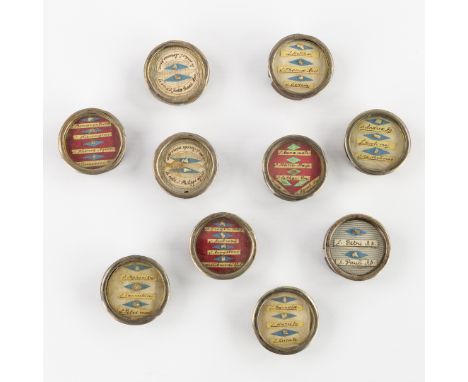 Ten sealed mulit theca with relics for 12 Apostles, Evangelists and Saints, including the COA.MultithecaS. Petri Ap. - Saint 