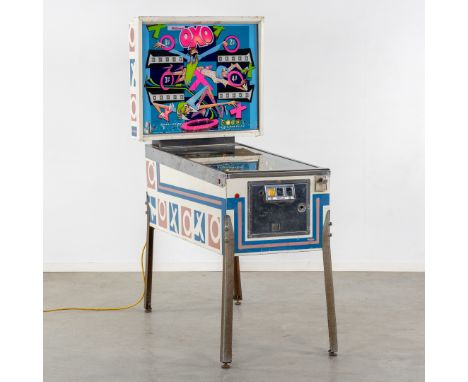 A mid-century OXO pinball machine, Williams Electronics Inc. Circa 1970.OXO Pinball Machine.Marked Williams Electronics Inc.,