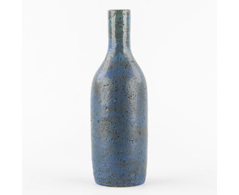 Rogier Vandeweghe (1923-2020) 'Blue Glazed Vase'Blue glazed ceramics.Signed at the bottom 'R. Vandeweghe - St. Andries'.Early