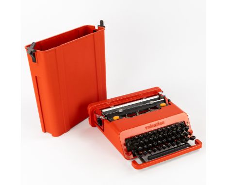 Ettore Sottsass (1917-2007), Typewriter 'Valentine', for Olivetti, 1969-1975, ItalyRed acrylic and metal.Portable, manual typ