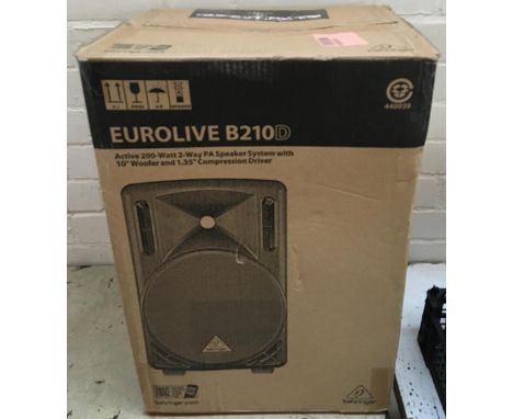Behringer Eurolive B210D 200W 2-Way PA Speaker System 
