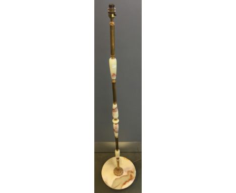 An onyx and gilt metal standard lamp 