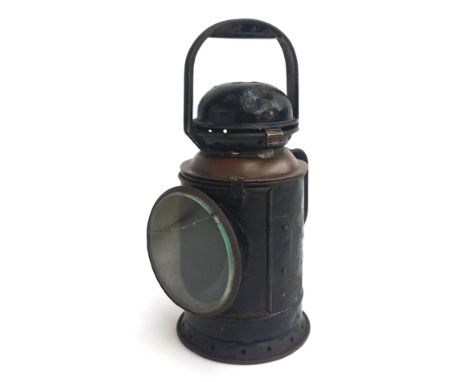 Railway interest: a vintage GWR guard's lamp, made by G. Polkey Ltd., Birmingham 