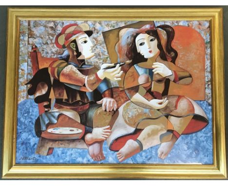 After Oleg Zhivetin (Russian, b.1964), colour print, 75x100cm 