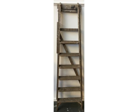 A vintage wooden step ladder 