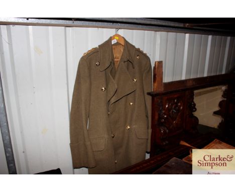 An army officer's trench coat
