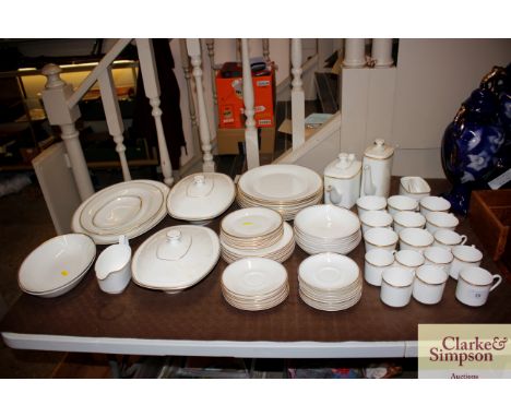 A Royal Doulton Gold Concord pattern tea/coffee/dinner service