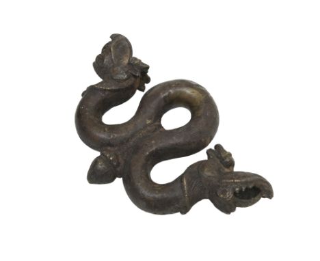 AN INDIAN BRONZE DOORKNOCKER WITH MAKARA HEADS AN EYE FOR DETAIL: PROPERTY FROM A PRIVATE ESTATE IN NORTHERN LONDON  South In