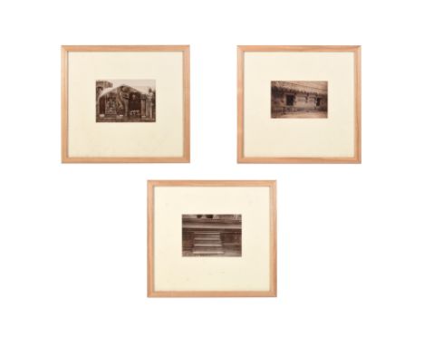 MONUMENTS OF INDIA: THREE BLACK-AND-WHITE PHOTOGRAPHS OF GWALIOR'S ARCHITECTURAL LANDMARKS AN EYE FOR DETAIL: PROPERTY FROM A