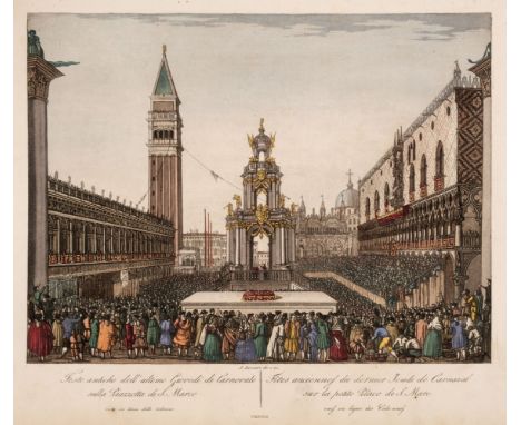 Lazarri (Antonio). Nuova Raccolta delle Principali Vedute deila R. Citta di Venezia, [Venice: Giovanni Gallo, 1831], hand-col