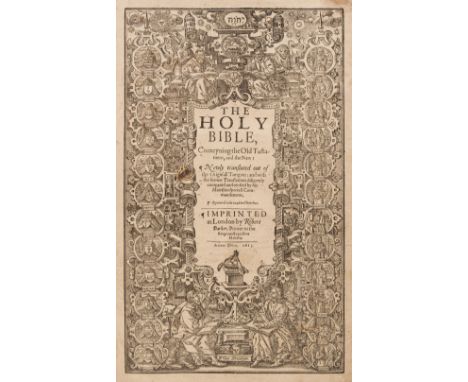Bible [English]. The Holy Bible, Conteyning the Old Testament, and the New, Newly translated out of the Originall Tongues: an