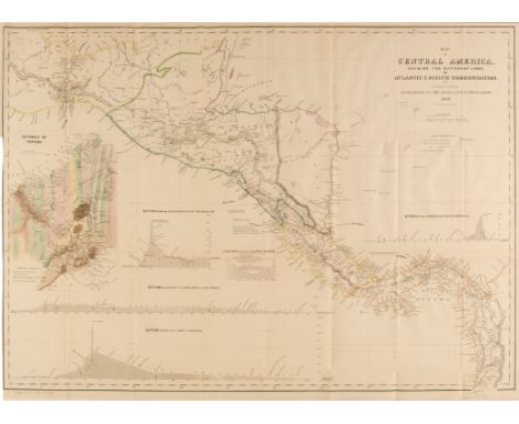Tehuantepec Isthmus. Barnard (J.G.), Eight maps from the survey to create a trade route across the Tehuantepec Isthmus. Plan 