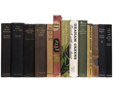 Greene (Graham). The Man Within, 1929; The Name of Action, 1930; Stamboul Train, 1932; It's a Battlefield, 1934, 1st editions