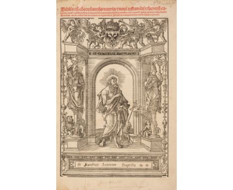 Bible [Latin]. Biblia cu[m] co[n]cordantiis veteris &amp; noui testame[n]ti, [Lyon: J. Sacon for A. Koberger, 17 December 151