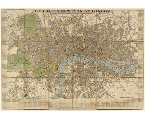 * London. Cruchley (G. F.), Cruchley's New Plan of London Shewing all the New and Intended Improvements to the Present Time, 