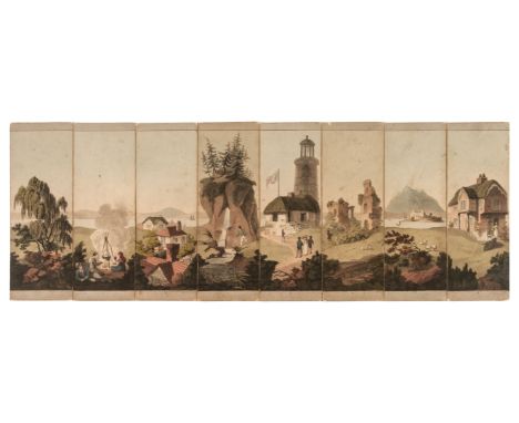 * Clark (John Heaviside, 1771-1863). Myriorama. Collection of many Hundred Landscapes, designed by Mr. Clark, [London: Samuel