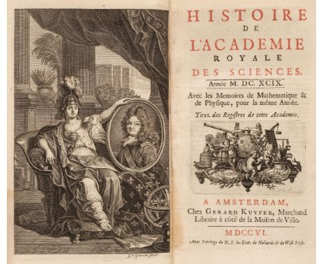 French Academy of Sciences. Histoire de l’Académie Royale des Sciences. Année MDCXCIX[-MDCCIII]. Avec les Memoires de Mathema