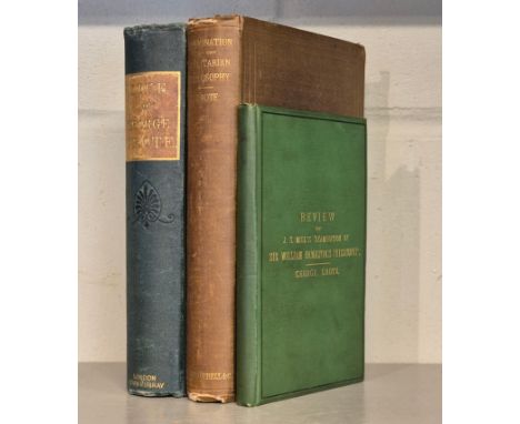 Grote (George). Review of the work of Mr John Stuart Mill, entitled, 'Examination of Sir William Hamilton's Philosophy', 1st 