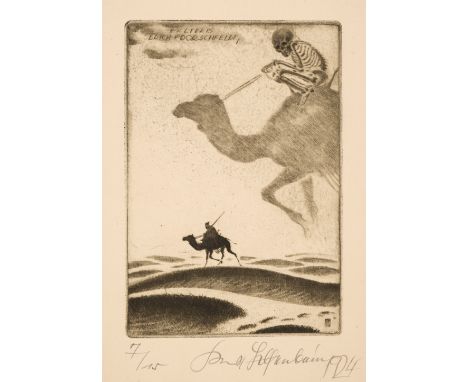 * Helfenbein (Walter, 1893-1984). A collection of 53 ex-libris for Asbjorn &amp; Aassi, Dr Theo A. Werner, Johannes Krause, D