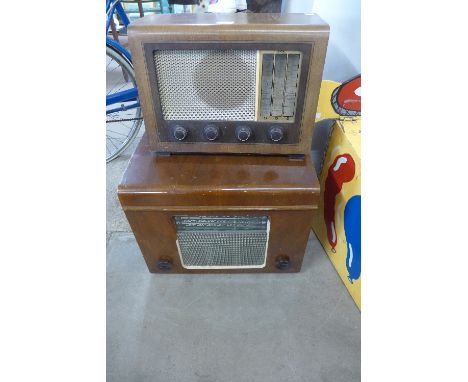 Two vintage radios