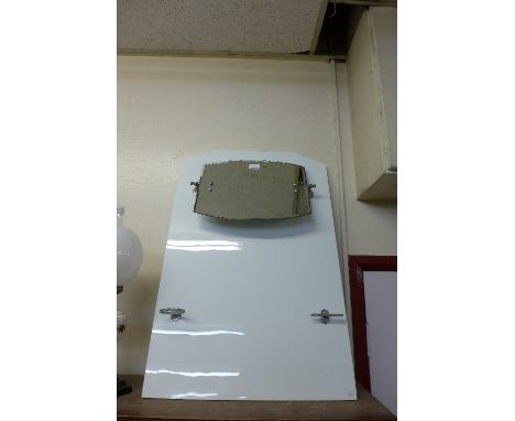 An Art Deco splashback mirror