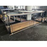 (2qty) OHIO Design Rectangle Table 110"x42"x36"