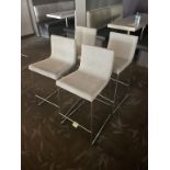(4qty) Andreu World Lineal Comfort Stools Grey