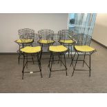 (6qty) Knoll Bertoia Stools Black