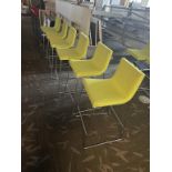 (6qty) Andreu World Lineal Comfort Stools Lime Green
