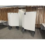 (11qty) Mobile Magnetic Dry Erase Room Divider White Boards