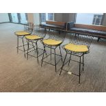 (4qty) Knoll Bertoia Stools Black