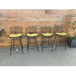 (4qty) Knoll Bertoia Stools Black