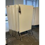 (8qty) Mobile Magnetic Dry Erase Room Divider White Boards