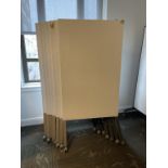 (7qty) Mobile Magnetic Dry Erase Room Divider White Boards