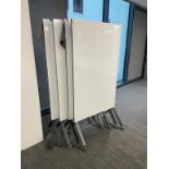 (4qty) Mobile Magnetic Dry Erase Room Divider White Boards