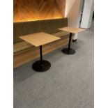 (8qty) Andreu World Podium Café Tables.