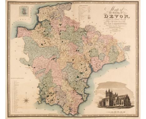 Greenwood (C. &amp; J.). Atlas of the Counties of England from Actual Surveys made from the Years 1817 to 1833..., published 
